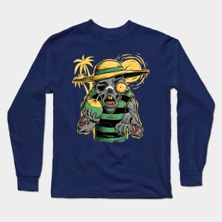 Vacation Zombie Long Sleeve T-Shirt